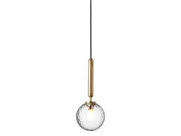 MIIRA 1 BRASS OPTIC - LED blown glass pendant lamp by Nuura - view 2