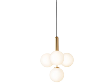 MIIRA 4 BRASS OPAL - LED opal glass pendant lamp by Nuura - view 2