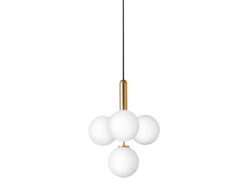 MIIRA 4 BRASS OPAL - LED opal glass pendant lamp by Nuura - view 3