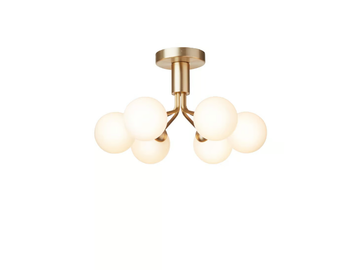 APIALES 6 OPAL - LED blown glass ceiling lamp by Nuura - view 2