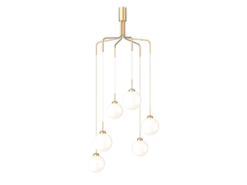 APIALES CLUSTER 6 - Blown glass chandelier by Nuura - view 2