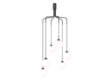 APIALES CLUSTER 6 - Blown glass chandelier by Nuura - view 3