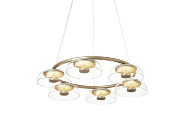 BLOSSI 6 - LED blown glass pendant lamp by Nuura - view 2