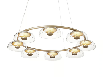 BLOSSI 8 - LED blown glass pendant lamp by Nuura - view 2