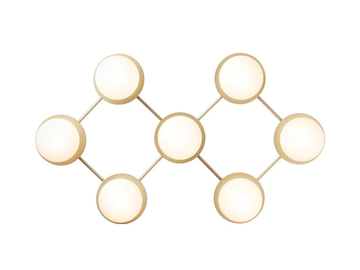 LIILA 7 OPAL - Painted metal and glass wall lamp / ceiling lamp by Nuura - view 3