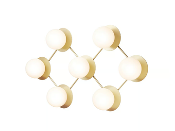 LIILA 7 OPAL - Painted metal and glass wall lamp / ceiling lamp by Nuura - view 2