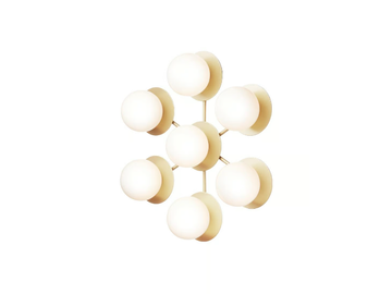 LIILA STAR OPAL - Painted metal and glass wall lamp / ceiling lamp by Nuura - view 3