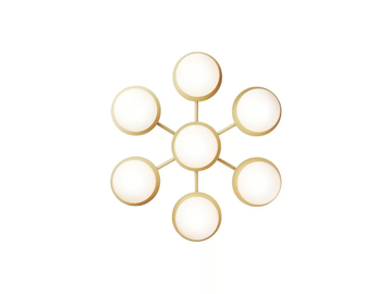 LIILA STAR OPAL - Painted metal and glass wall lamp / ceiling lamp by Nuura - view 2