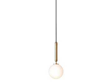 MIIRA 1 BRASS OPAL - LED opal glass pendant lamp by Nuura - view 3