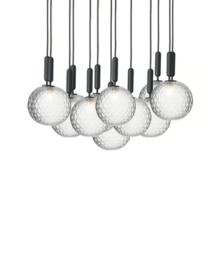 MIIRA 13 OPTIC - Blown glass pendant lamp by Nuura - view 3