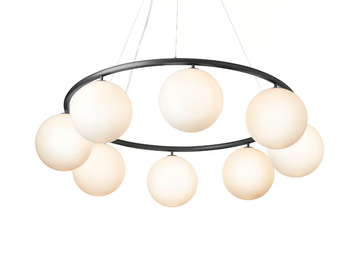 MIIRA 8 CIRCULAR OPAL - LED opal glass pendant lamp by Nuura - view 3