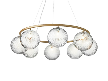 MIIRA 8 CIRCULAR OPTIC - LED blown glass pendant lamp by Nuura - view 2