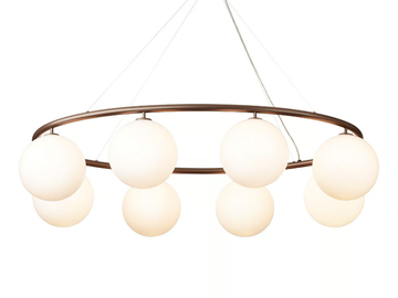 MIIRA 8 OVAL OPAL - LED opal glass pendant lamp by Nuura - view 2