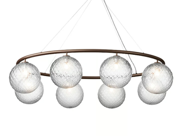 MIIRA 8 OVAL OPTIC - LED opal glass pendant lamp by Nuura - view 2