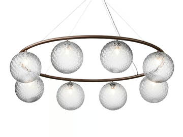 MIIRA 8 OVAL OPTIC - LED opal glass pendant lamp by Nuura - view 3