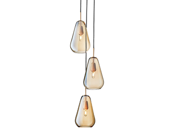 ANOLI 3 - Blown glass pendant lamp by Nuura - view 3