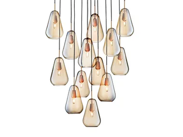 ANOLI 13 - Blown glass pendant lamp by Nuura - view 2