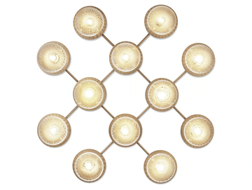 LIILA 12 OPTIC - Blown glass wall lamp / ceiling lamp by Nuura - view 2
