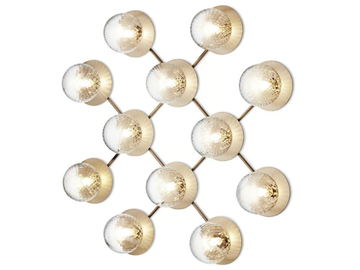 LIILA 12 OPTIC - Blown glass wall lamp / ceiling lamp by Nuura - view 3