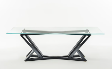 CITYLIFE SC5021 - Rectangular wood and glass dining table by OAK - view 3