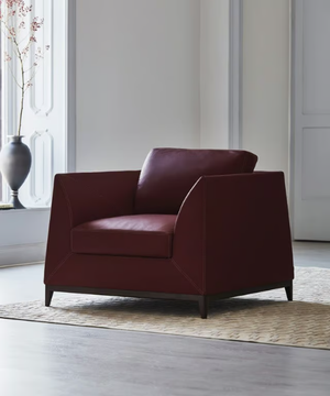 MANZONI SC5074 - Leather armchair with armrests by OAK - view 3