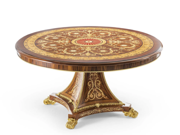 MG1415 - Round rosewood dining table by OAK - view 2
