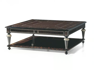 MG4057 - Louis XVI square ebony coffee table by OAK - view 2