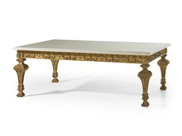 MG4087 - Rectangular marble coffee table by OAK - view 2