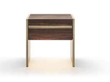 ALLEGRETTO GN8094 - Rectangular eucalyptus bedside table with drawers by OAK - view 3