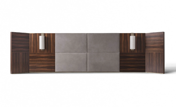 TENORE GN8090/200 - Leather headboard for double bed by OAK - view 3