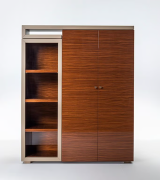 SENATO SC7004 - Tall rosewood office storage unit by OAK - view 3