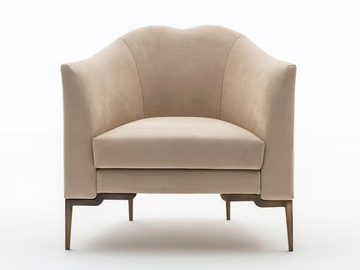 TOSCANINI SC5060 - Fabric armchair with armrests by OAK - view 3