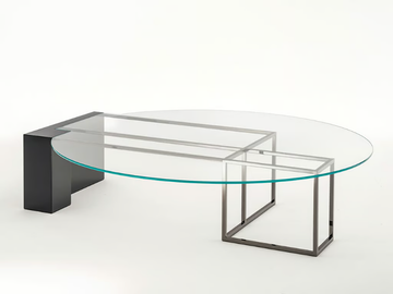 BRERA SC5045/PV - Low wood and glass coffee table by OAK - view 2