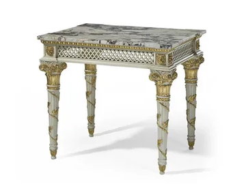 MG4128 - Lacquered rectangular marble coffee table by OAK - view 2