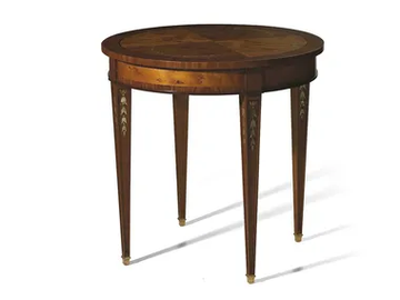 MG4218 - Round rosewood coffee table by OAK - view 2
