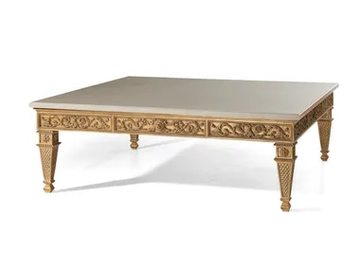 MG4107 - Square solid wood coffee table by OAK - view 2
