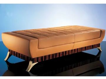 SC1006 - Upholstered leather bench by OAK - view 2