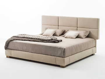 MOSCOVA SC5093 - Fabric double bed with upholstered headboard by OAK - view 2