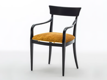 NUOVA SC5029 - Upholstered ash chair with armrests by OAK - view 2