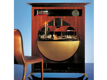 SC1007 - Wooden secretary desk with flap doors by OAK - view 3
