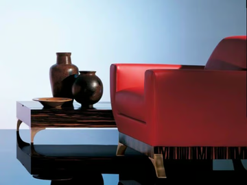 SC1010/P - Leather armchair with armrests by OAK - view 3