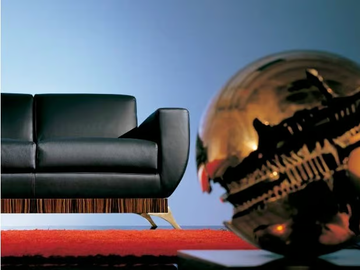 SC1010/4P - 4 seater leather sofa by OAK - view 3