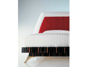 SC1037 - Double bed with upholstered headboard by OAK - view 3
