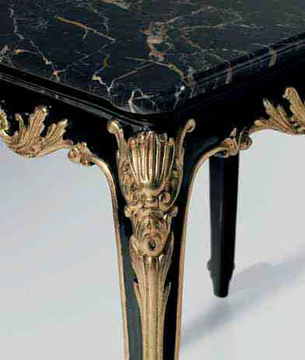 MG3156 - Lacquered rectangular marble coffee table by OAK - view 3