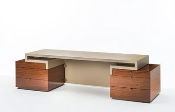 SENATO SC7000 - Rosewood executive desk with drawers by OAK - view 3