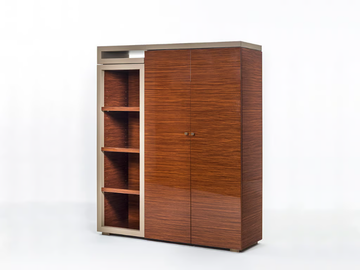 SENATO SC7004 - Tall rosewood office storage unit by OAK - view 2