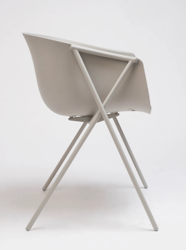 BAI - Polypropylene chair with armrests with integrated cushion by ONDARRETA - view 3