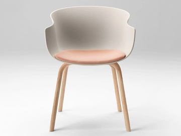 BAI WOOD - Polypropylene chair with armrests by ONDARRETA - view 2