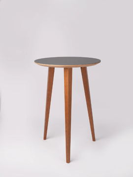 BOB - Round beech high table by ONDARRETA - view 3