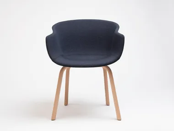 BAI - Fabric chair with armrests by ONDARRETA - view 2